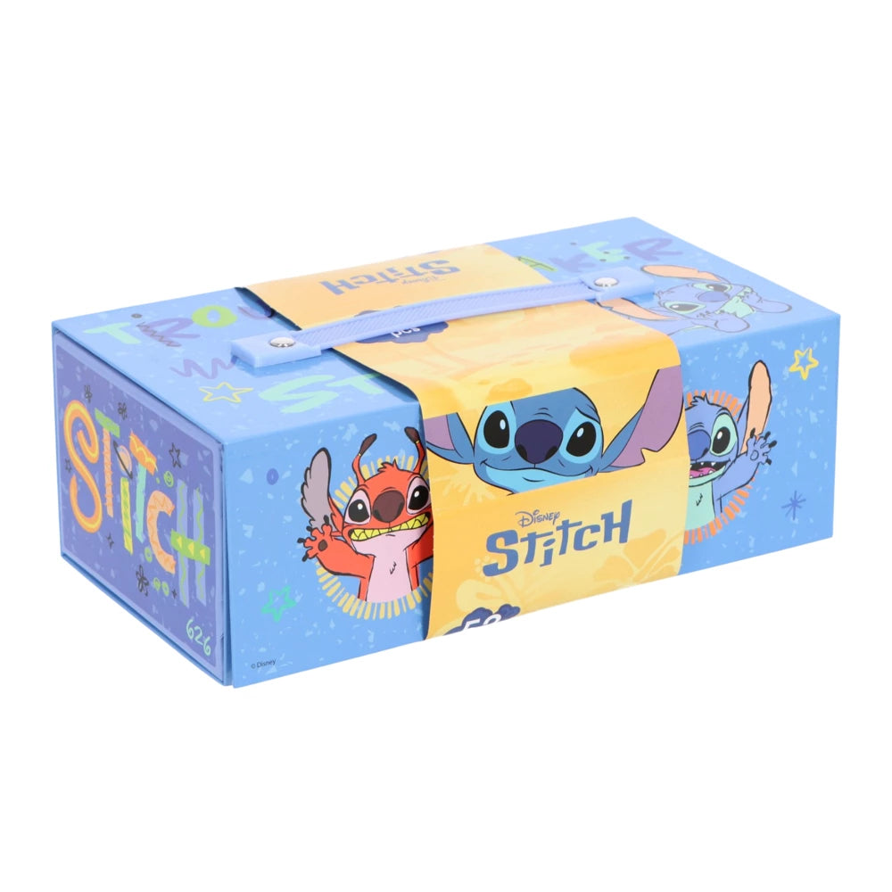 Set creativ Lilo & Stitch, cutie cu sertar multicolor, 35 piese, pentru copii 3-12 ani