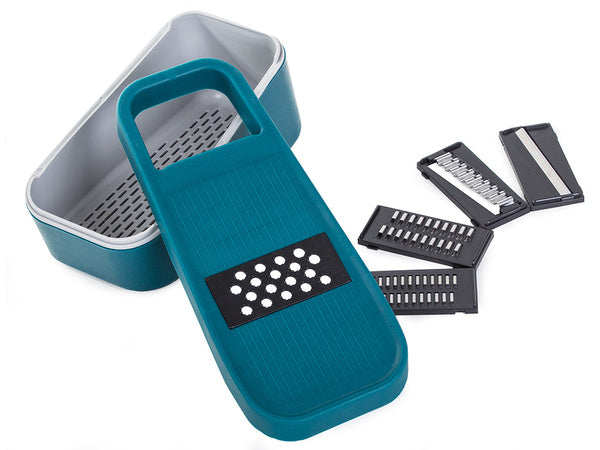Razatoare multifunctionala pentru legume si fructe, set, albastru, 27.5x11.5x12.5cm